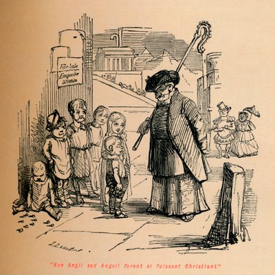Non Angli sed Angeli forent si fuissent Christiani, c1860 de John Leech