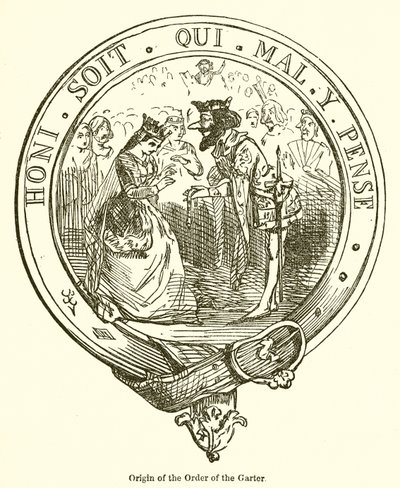 Origen de la Orden de la Jarretera de John Leech