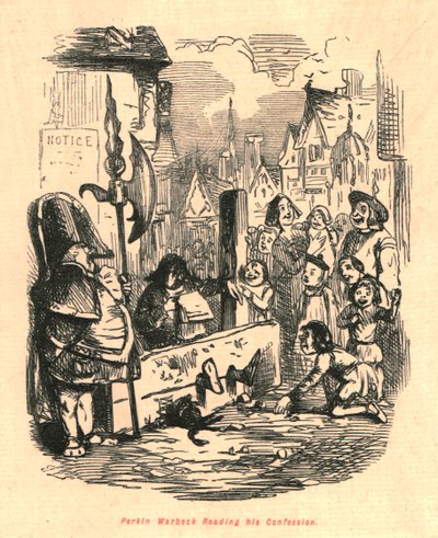 Perkin Warbeck Leyendo su Confesión, 1897 de John Leech