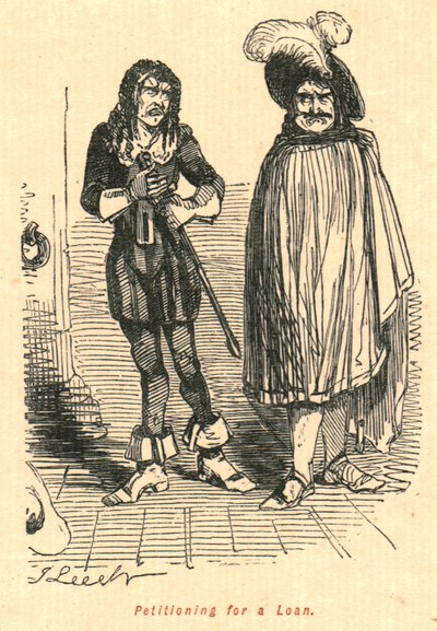 Solicitando un préstamo, 1897 de John Leech