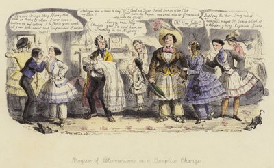 Progreso del Bloomerismo, o un cambio completo de John Leech