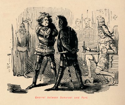Disputa entre Somerset y York de John Leech