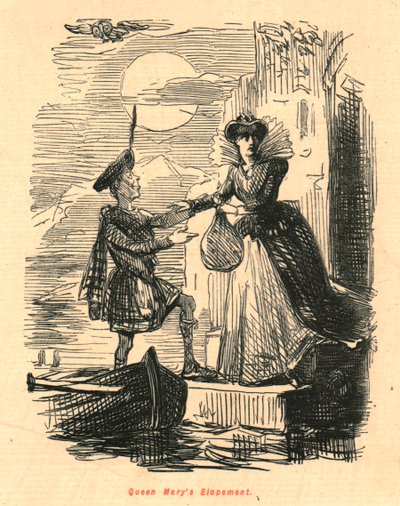 La fuga de la reina María, 1897 de John Leech