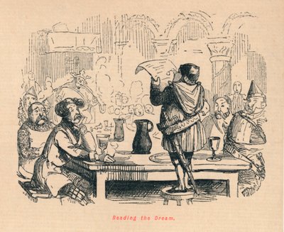 Leyendo el sueño, c1860 de John Leech