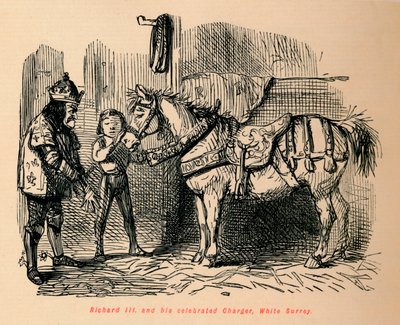 Ricardo III y su famoso Corcel, White Surrey de John Leech