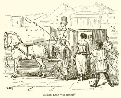 Dama romana comprando de John Leech