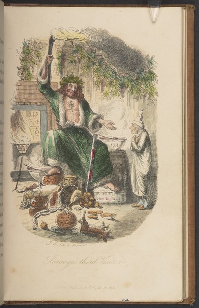 El tercer visitante de Scrooge, de la primera edición de 