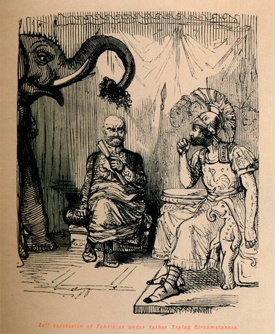 Autoposesión de Fabricius en circunstancias bastante difíciles, 1852 de John Leech