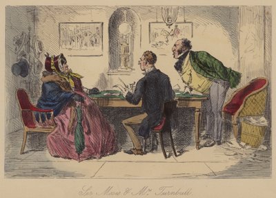Sir Moses y la Sra. Turnbull de John Leech