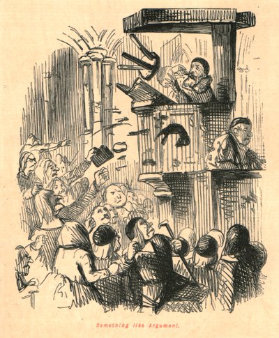 Algo parecido a una discusión, 1897 de John Leech