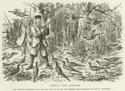 Deporte de caza de aves de John Leech