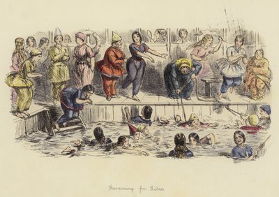 Natación para damas de John Leech