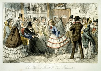 Tomando las aguas en Handley Spa, 1845 de John Leech