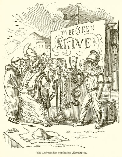 Los embajadores comprando a Esculapio de John Leech