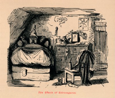 Los efectos de la extravagancia, c1860 de John Leech