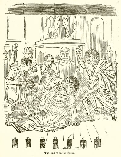 El fin de Julio César de John Leech