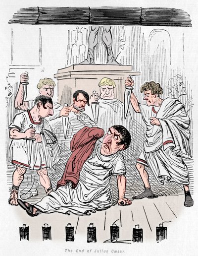 El fin de Julio César, 1852 de John Leech