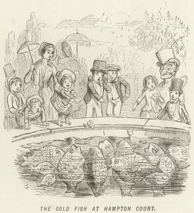 El Pez Dorado en Hampton Court de John Leech