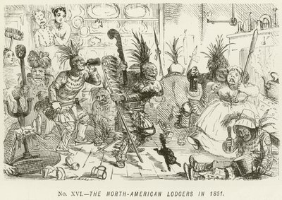 Los inquilinos norteamericanos en 1851 de John Leech