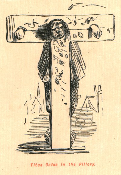 Titus Oates en la picota, 1897 de John Leech