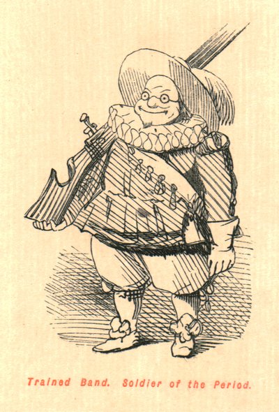 Banda entrenada. Soldado de la época, 1897 de John Leech