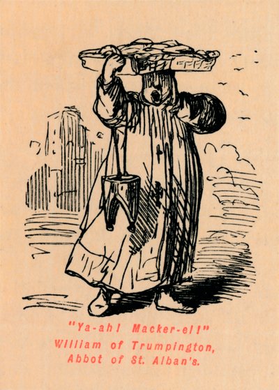 ¡Ya-ah! ¡Caballa! Guillermo de Trumpington, Abad de St. Albans de John Leech