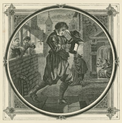 El fuego, la tos, el amor y el dinero no se ocultan por mucho tiempo (grabado) de John Leighton