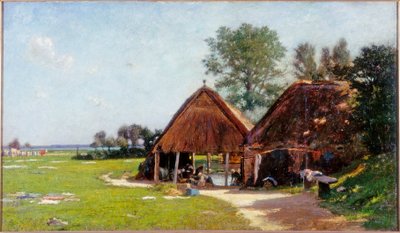 Lugar de Lavado, Normandía, c.1918 de John Leslie Thomson