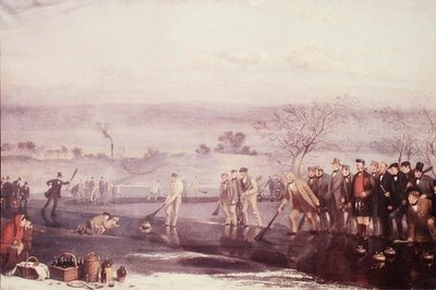 Curling en Rowyards Loch de John Levack