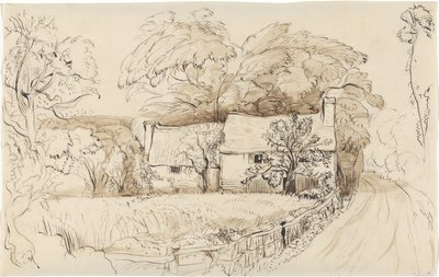 Una granja en Shoreham de John Linnell