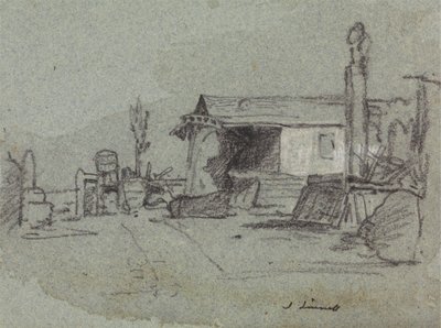 Una escena en Edgware Road, Londres de John Linnell