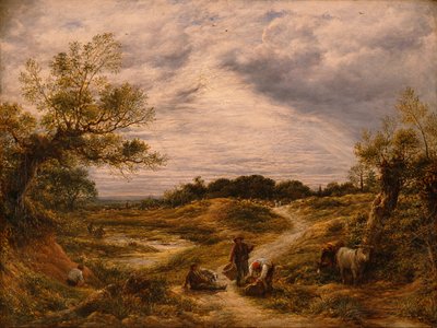 Hampstead Heath, c.1855-56 (óleo sobre lienzo) de John Linnell