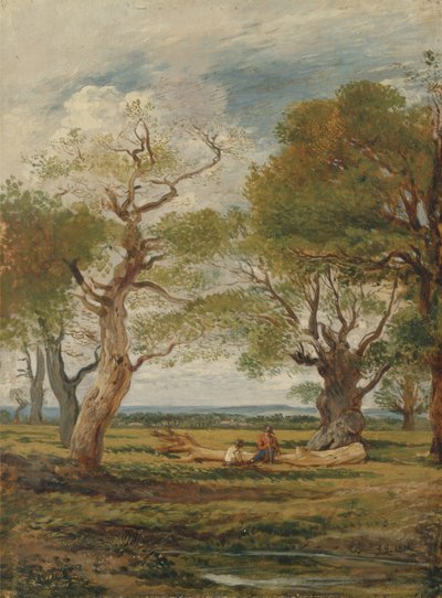 Paisaje con figuras de John Linnell