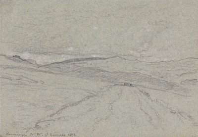 Vista de la montaña en el norte de Gales de John Linnell