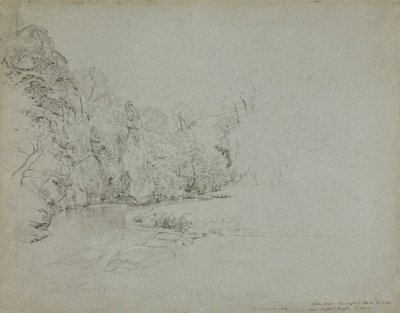 Piscina Pike, Beresford Hall, Derbyshire de John Linnell