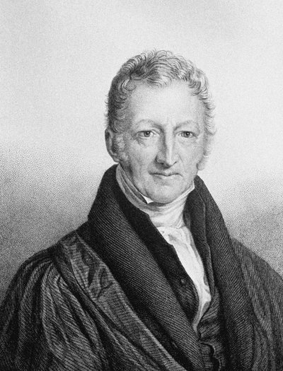 Retrato de Thomas Robert Malthus 1766-1834 de John Linnell