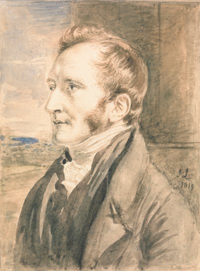Retrato de un hombre de John Linnell