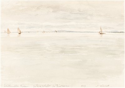 Veleros en el río Southampton de John Linnell