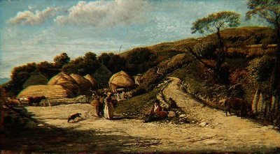 Colina Empinada, Isla de Wight, c.1815-16 de John Linnell