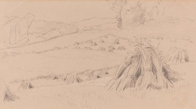 El campo de la cosecha de John Linnell
