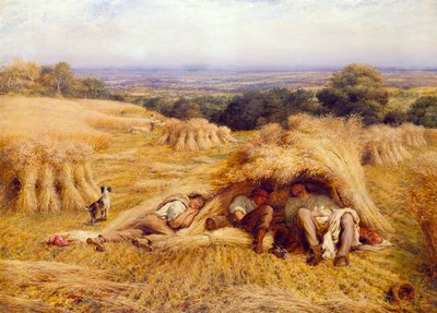 El descanso del mediodía, 1862 de John Linnell