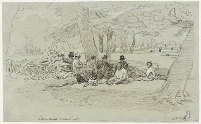 El festín de los leñadores de John Linnell