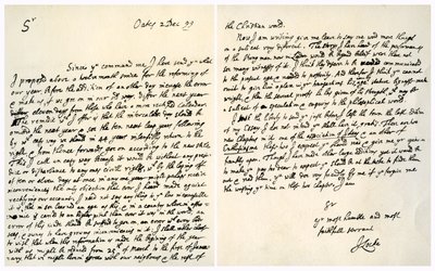 Carta de John Locke a Hans Sloane, 2 de diciembre de 1699 de John Locke