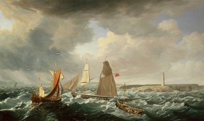 Una Bergantina, un Galiote Holandés y Barcos de Pesca de John Lynn