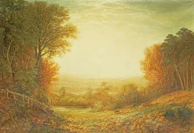 En Hampstead Heath en 1862 o Cuando el sol en esplendor se desvanece, 1862 de John MacWhirter