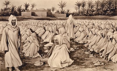 Mahometanos en oración (litografía) de John Macfarlane
