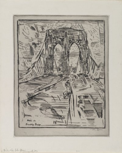 Puente de Brooklyn de John Marin
