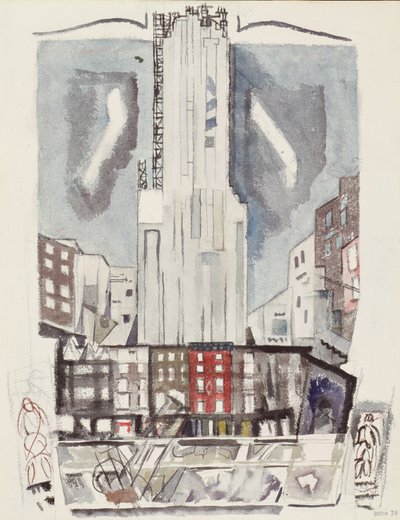 Midtown Nueva York de John Marin