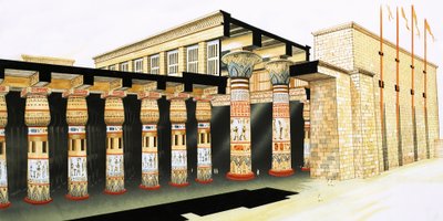 Reconstrucción de parte del Salón Hipóstilo de John Marshall