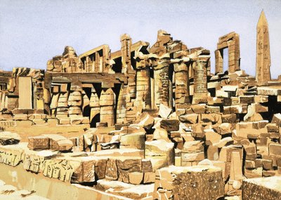 Las ruinas del Templo de Amón de Karnak de John Marshall